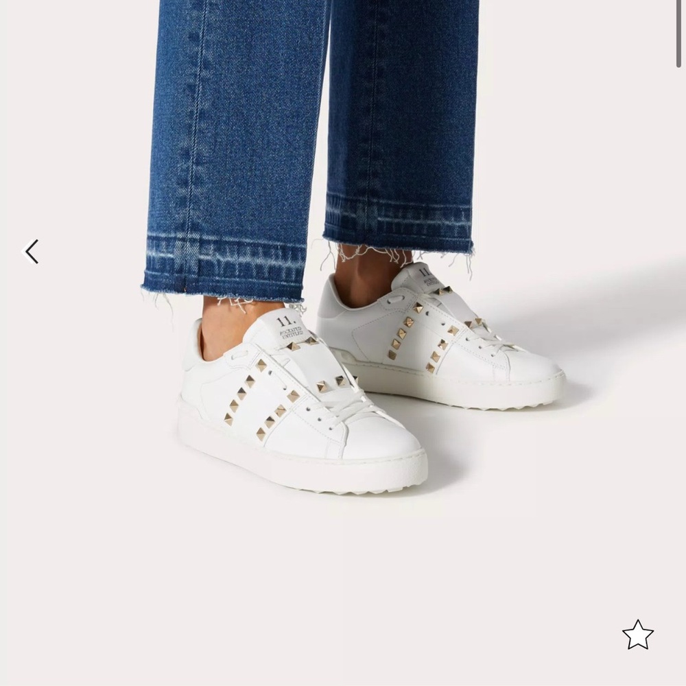 Valentino Garavani White Sneakers Minimalist Design